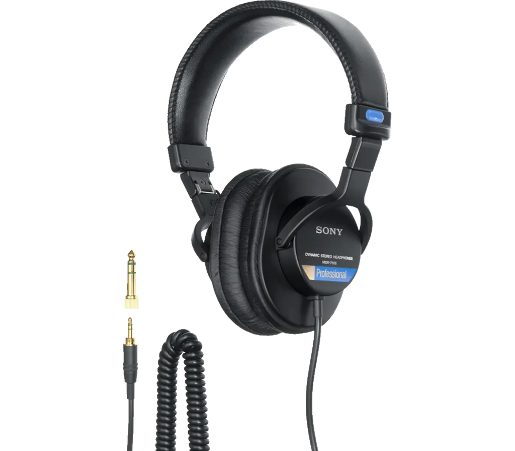 Sony MDR-7506 Professional Closed-Back Monitor Headphones with Foldable Design