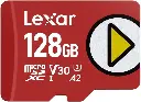 Lexar PLAY 128GB microSDXC UHS-I Card, up to 205MB/s Read, U3 V30 A2 (LMSPLAY128G-BNSNG)