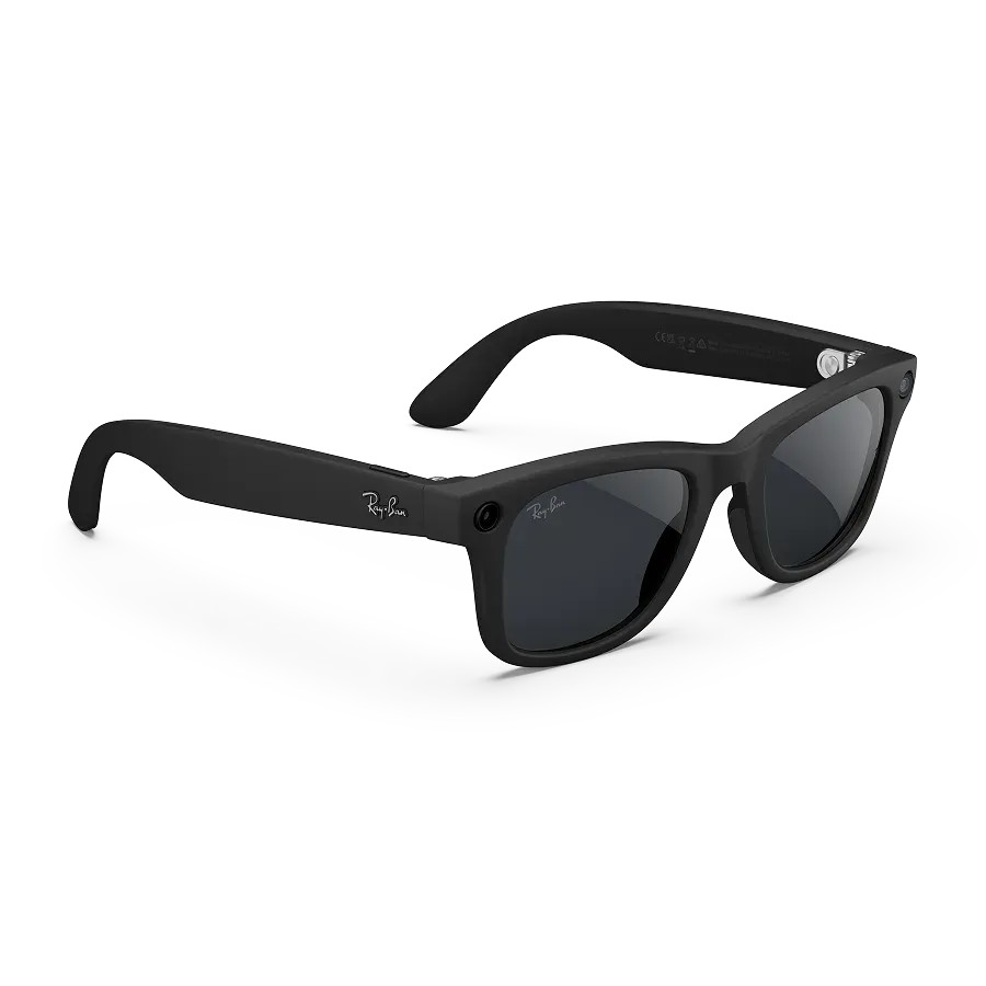 Ray-Ban Meta Wayfarer (Gen 2) AI Glasses Matte Black / Transitions Grey Size 50 RW4012