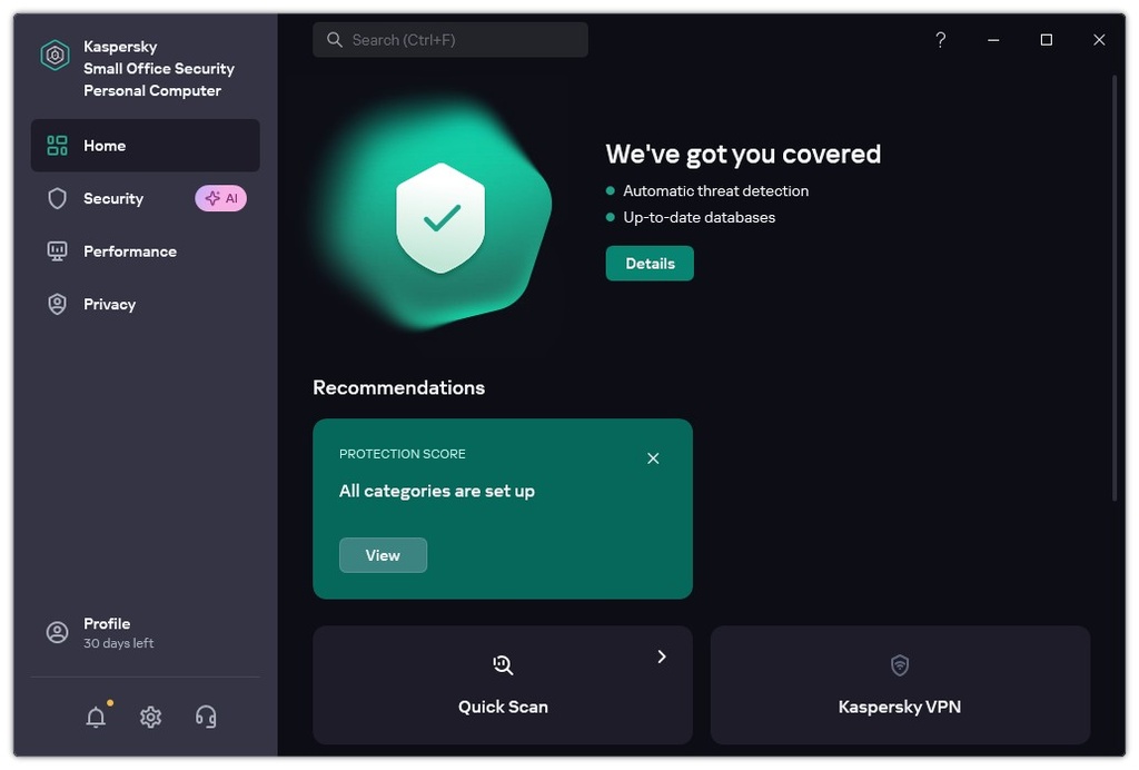 Kaspersky Small Office Security 5 Users, 5 Mobiles & 1 File Server 1-Year License KSOS5-6-01240