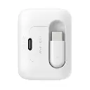 Belkin UltraCharge Retractable GaN Wall Charger 45W with 0.7 m USB-C Cable (WCH023myWH)
