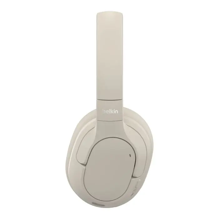 Belkin SoundForm Isolate Noise Cancelling Over-Ear Wireless Headphones Sand (AUD008hqSA)
