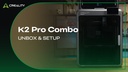 Creality K2 Pro Combo 3D Printer with CFS, 300 x 300 x 300 mm — official Creality video