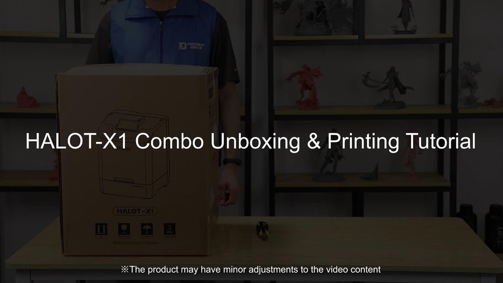 Creality HALOT-X1 Combo 16K Resin 3D Printer with Auto Feed Unit (AFU) — official Creality video