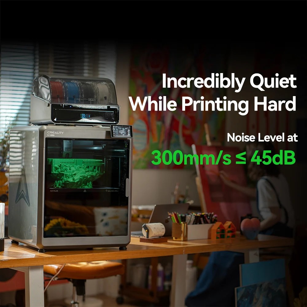 Creality K2 Plus Combo 3D Printer with CFS, 350 x 350 x 350 mm