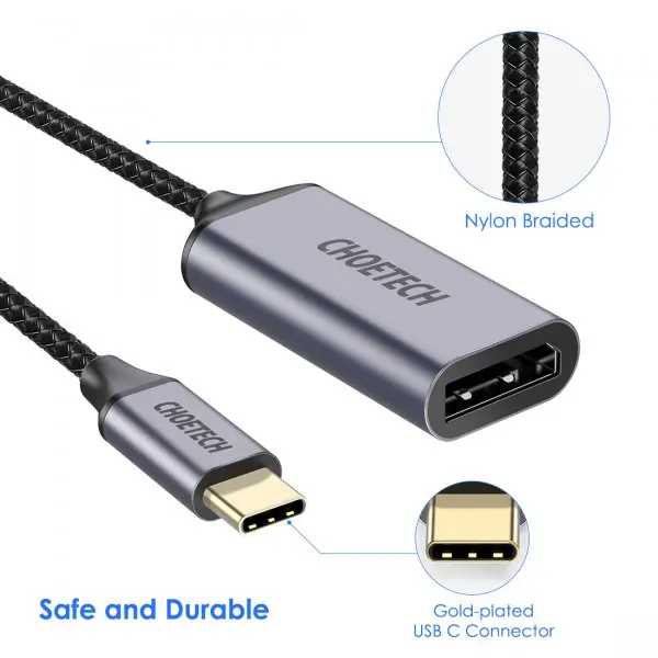 Choetech USB C To Display Port Adapter 4k Supported HUB-H11 — photo 4