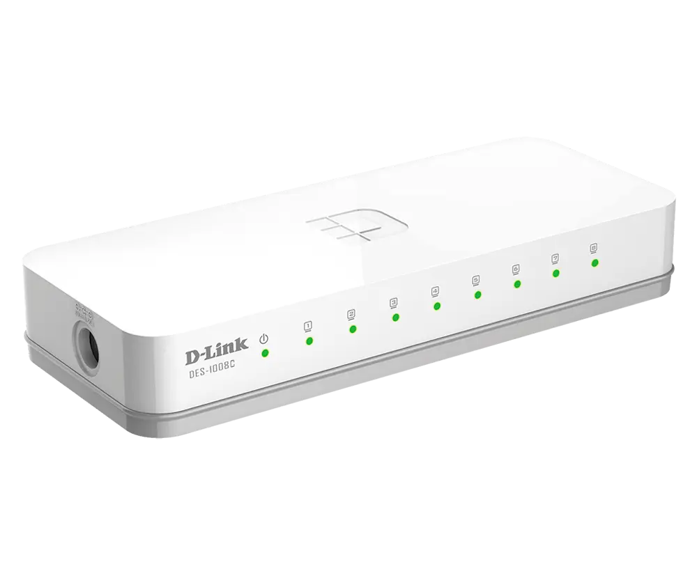 D-Link DES-1008C 8-Port 10 100Mbps Desktop Switch — photo 2