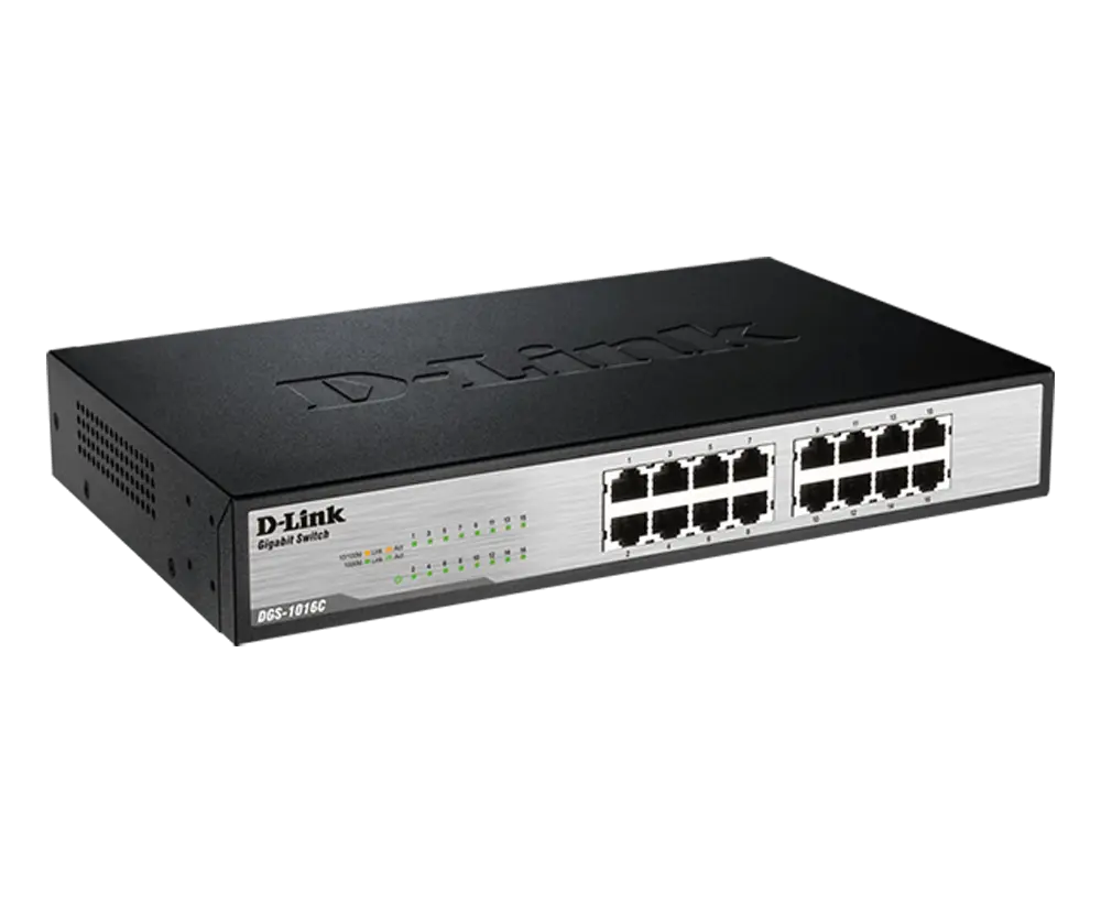 D-Link DES-1016C 16-Port 10/100Mbps Unmanaged Ethernet Switch — photo 1