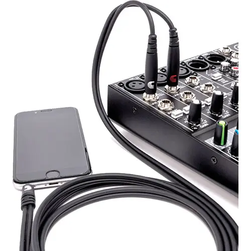 Daddario 6Ft 1.8Mtr 3.5mm to Dual 6.5mm Audio Cable PW-MPTS-06 — photo 3
