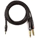 Daddario 6Ft 1.8Mtr 3.5mm to Dual 6.5mm Audio Cable PW-MPTS-06 — photo 2