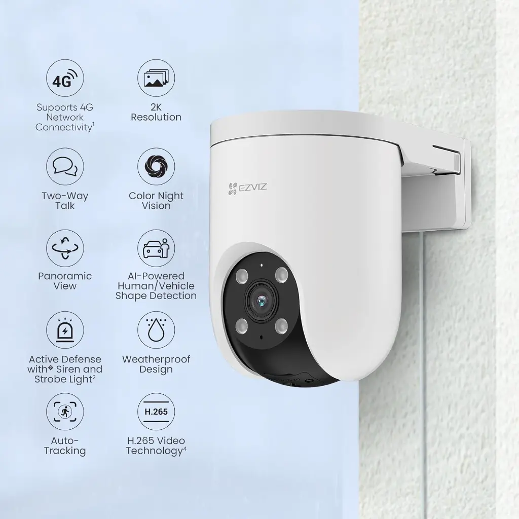 EZVIZ H8C 4G 3MP Pan & Tilt 360° Panoramic View 2K Smart Home Camera 303102961 — photo 2