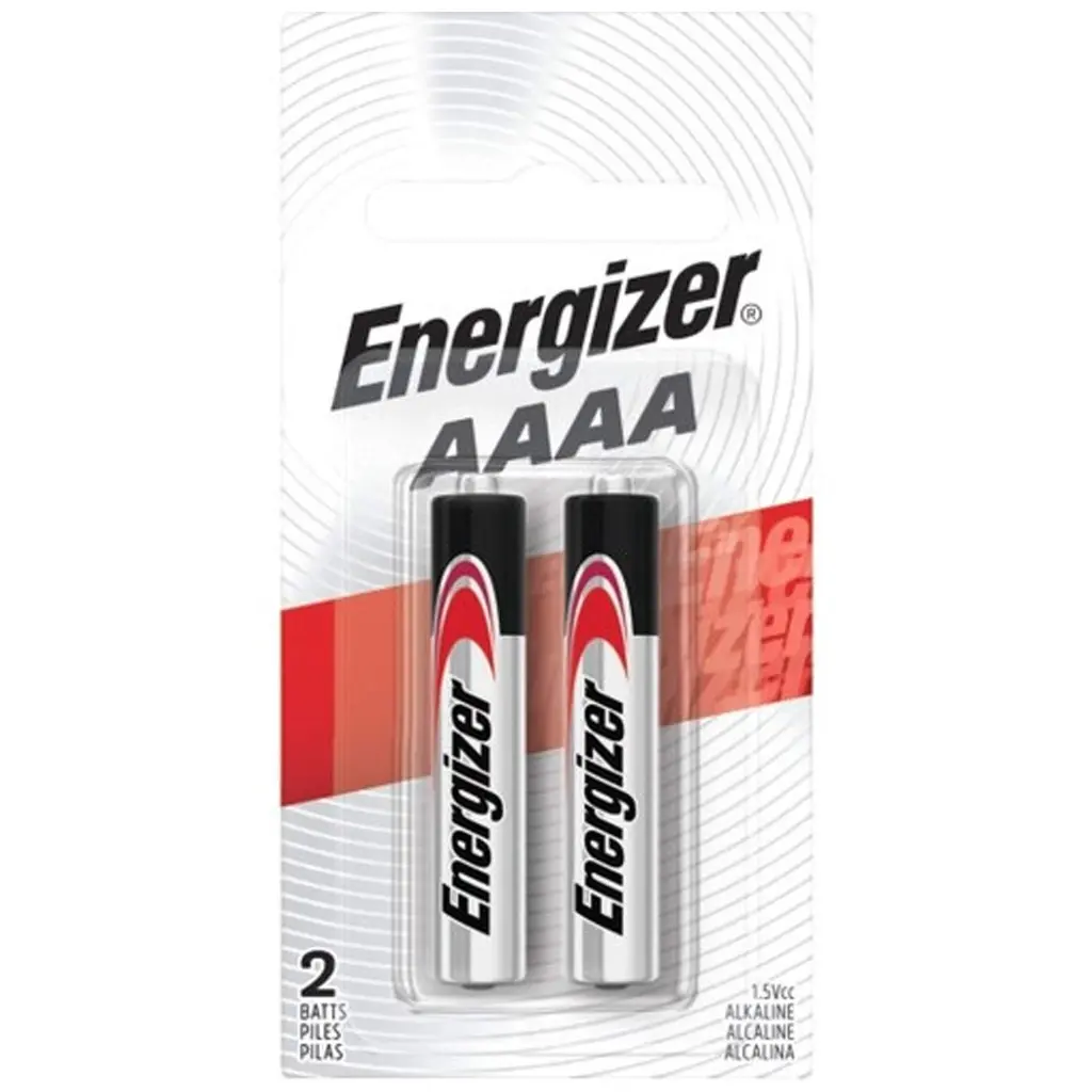 Energizer E96 BP2 1.5V LR8D425 AAAA Battries Pack of 2 — photo 1