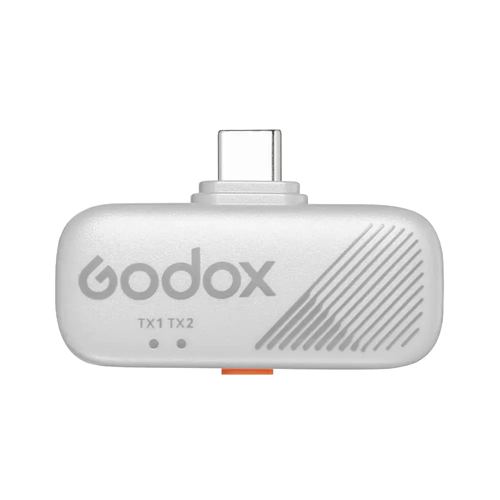 Godox Cube-SC 2-Person Wireless Microphone for USB-C Mobile Devices White Cube-SC Kit 2 W — photo 4