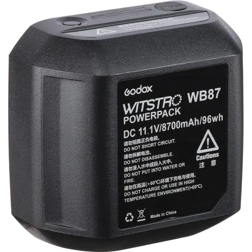 Godox WB87 Power Lithium Battery Pack DC 10.8V/9000mAh Compatible for Godox AD600 AD600B — photo 1