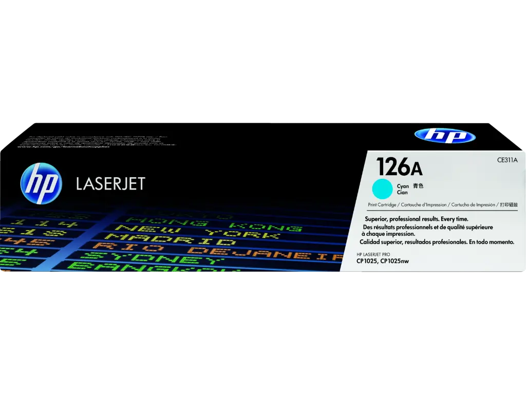 HP 126A Cyan Original LaserJet Toner Cartridge, CE311A — photo 1