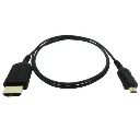 HYPER HyperThin V2.0 Micro-HDMI to HDMI Cable (2.6 ft) HTU08-BLACK — photo 1