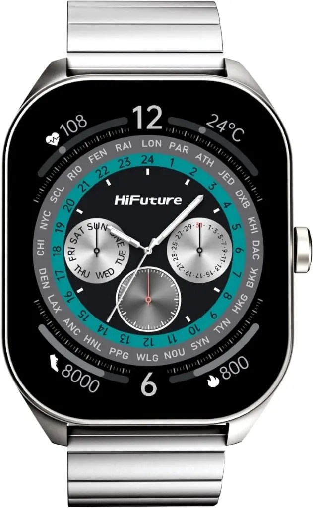 HiFuture Apex 2.04" AMOLED Display Stainless Steel Smart Watch with Wireless Calling — photo 2