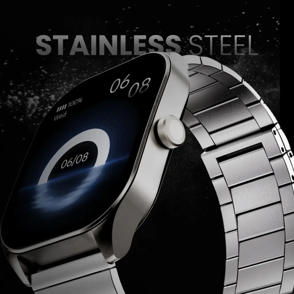 HiFuture Apex 2.04" AMOLED Display Stainless Steel Smart Watch with Wireless Calling — photo 4