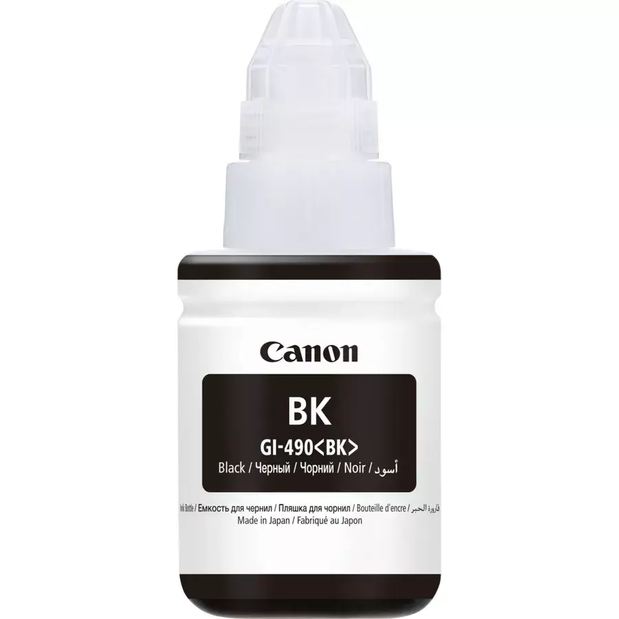 Canon Pixma GI-490BK Genuine Black Ink Bottle Cartridge 0663C001 — photo 1