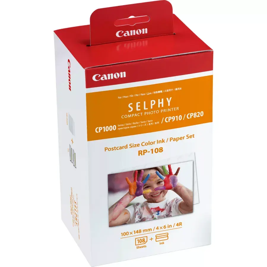 Canon 4x6-inch 108 Sheets of Compact Color Ink & Paper Set RP-108 8568B001 — photo 1