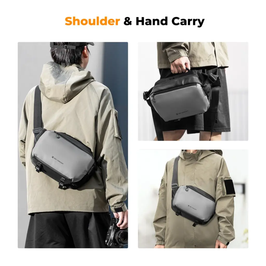 K&F Concept Alpha Camera Sling Bag 10L Photography Shoulder Bag (Grey) KF13.157 — photo 1
