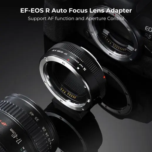 K&F Concept EF to EOS R Adapter, Auto Focus Lens Mount Adapter for Canon EF EF-S Lens and — photo 3