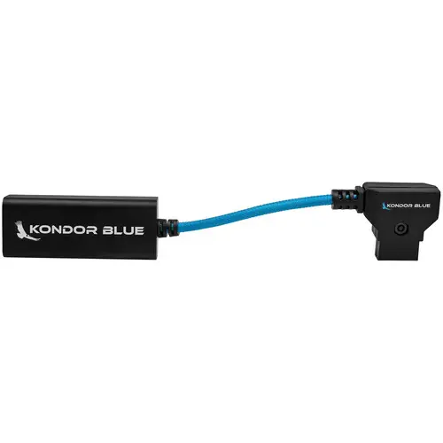 Kondor Blue D-Tap To Female USB-C PD 2-Way Battery Charging Power Cable (Kondor Blue 6") — photo 3