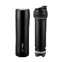 LePresso Stainless Steel Portable French Press - Black .webp