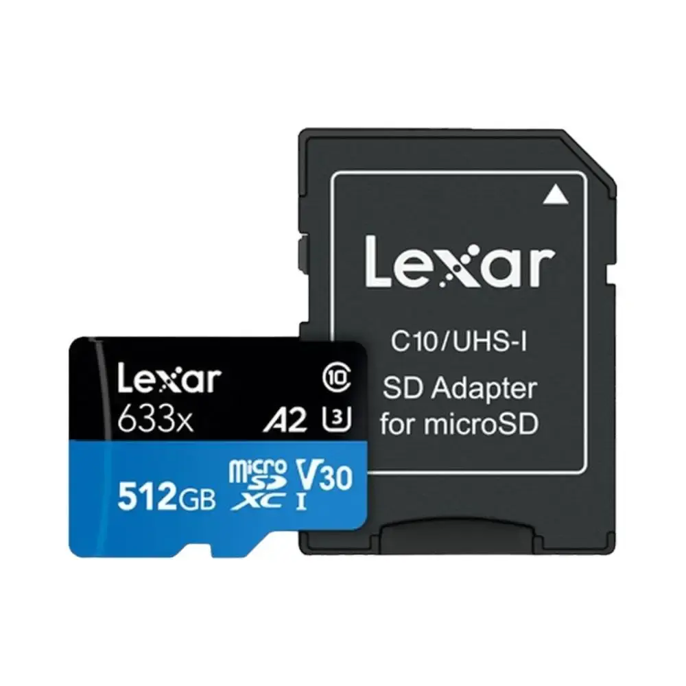 Lexar Blue Series 633x 512GB 100MB/s MicroSDXC UHS-1 Card With Adapter LSDMI512BB633A — photo 1