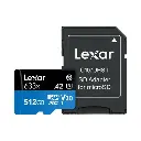 Lexar Blue Series 633x 512GB 100MB/s MicroSDXC UHS-1 Card With Adapter LSDMI512BB633A — photo 1