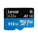 Lexar Blue Series 633x 512GB 100MB/s MicroSDXC UHS-1 Card With Adapter LSDMI512BB633A — photo 3