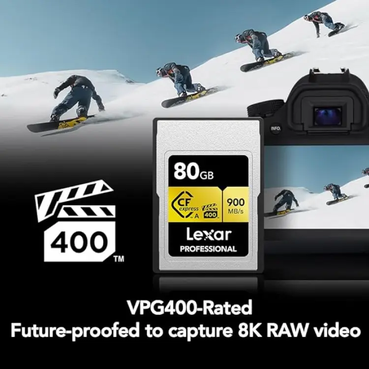 Lexar Professional CFexpress Type A Memory Card GOLD Series Up to 900MB/s Read & 800MB/s Write Speed