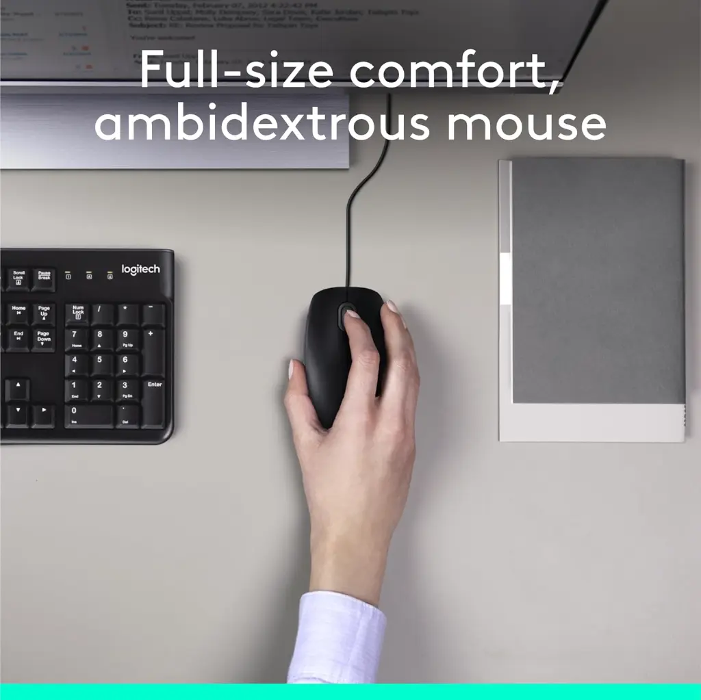 Logitech MK120 Desktop Wired keyboard & Mouse Combo 920-002546 — photo 4