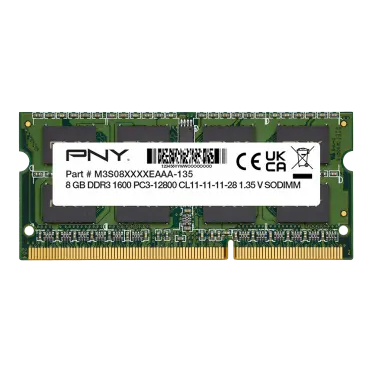 PNY 8GB PC3-12800 1600MHz DDR3 SODIMM Laptop Memory — photo 1