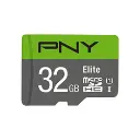 PNY Elite 100MB/s 32GB Class10 UHS-I MicroSDHC Card with Adapter — photo 1