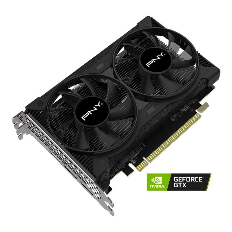 PNY GeForce GTX 1650 Dual Fan 4GB GDDR6 Graphics Card VCG16504D6DFPPB — photo 1