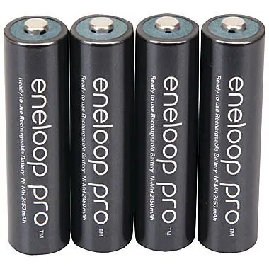 Panasonic Eneloop Pro 2550mAh Rechargeable 4 AA Batteries with Charger K-KJ55HCC40H — photo 3