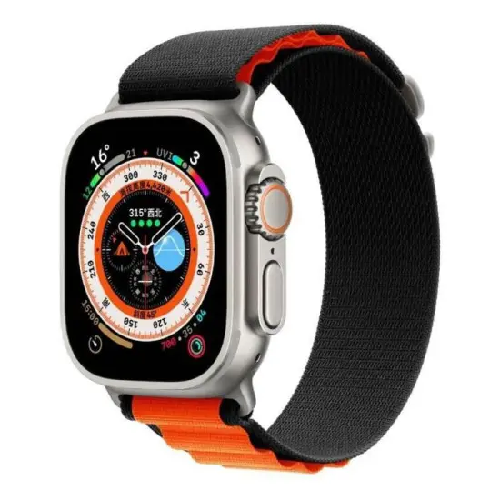 Pawa California Alpine Watch Strap 42/44/45/49mm Orange & Black PW-WLCAIW-BKOR — photo 1