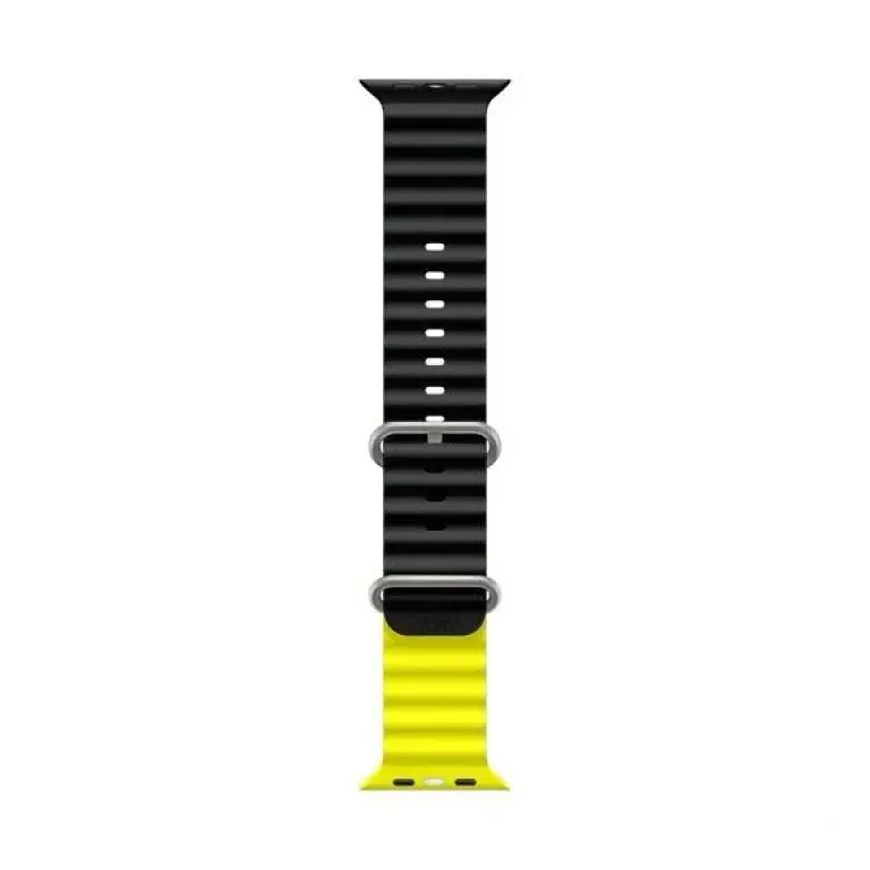 Pawa London Ocean Watch Strap 42/44/45/49mm Black Yellow PW-WLLOIW-BKYL — photo 2