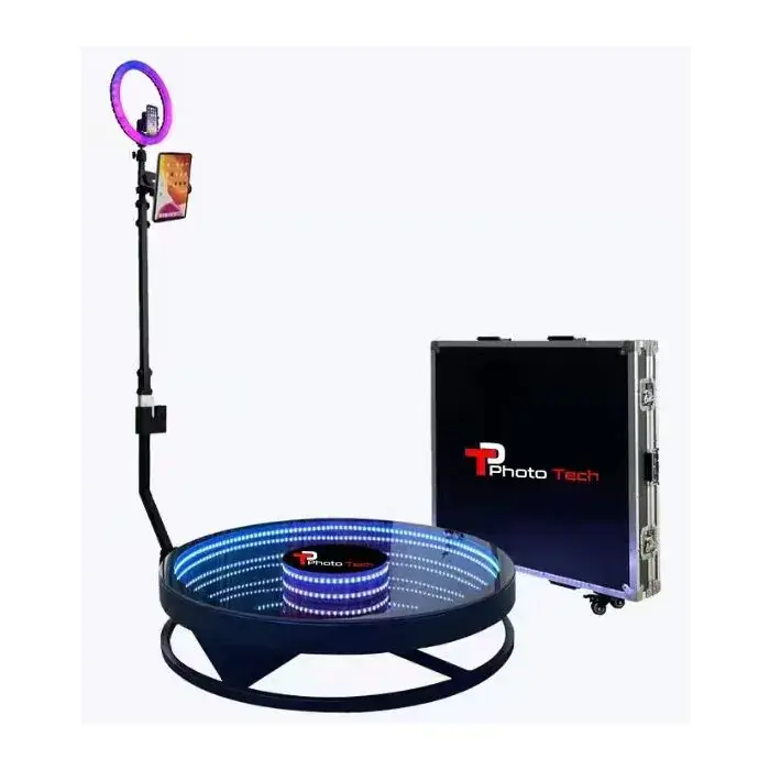 PhotoTech RGB Light Glass 360 Photo Booth (100cm) — photo 1