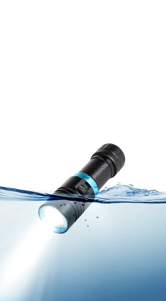 Porodo 1200 lumens waterproof flashlight.webp