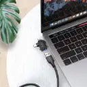 Porodo 3-in-1 OTG Adapter, USB A to Lightning, Micro & Type-C, Fast Data Transfer, — photo 2