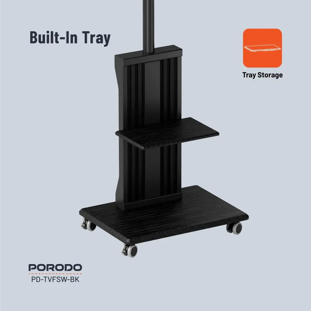 Porodo 32_-75_ TV Floor Stand With Wheels  (2).webp