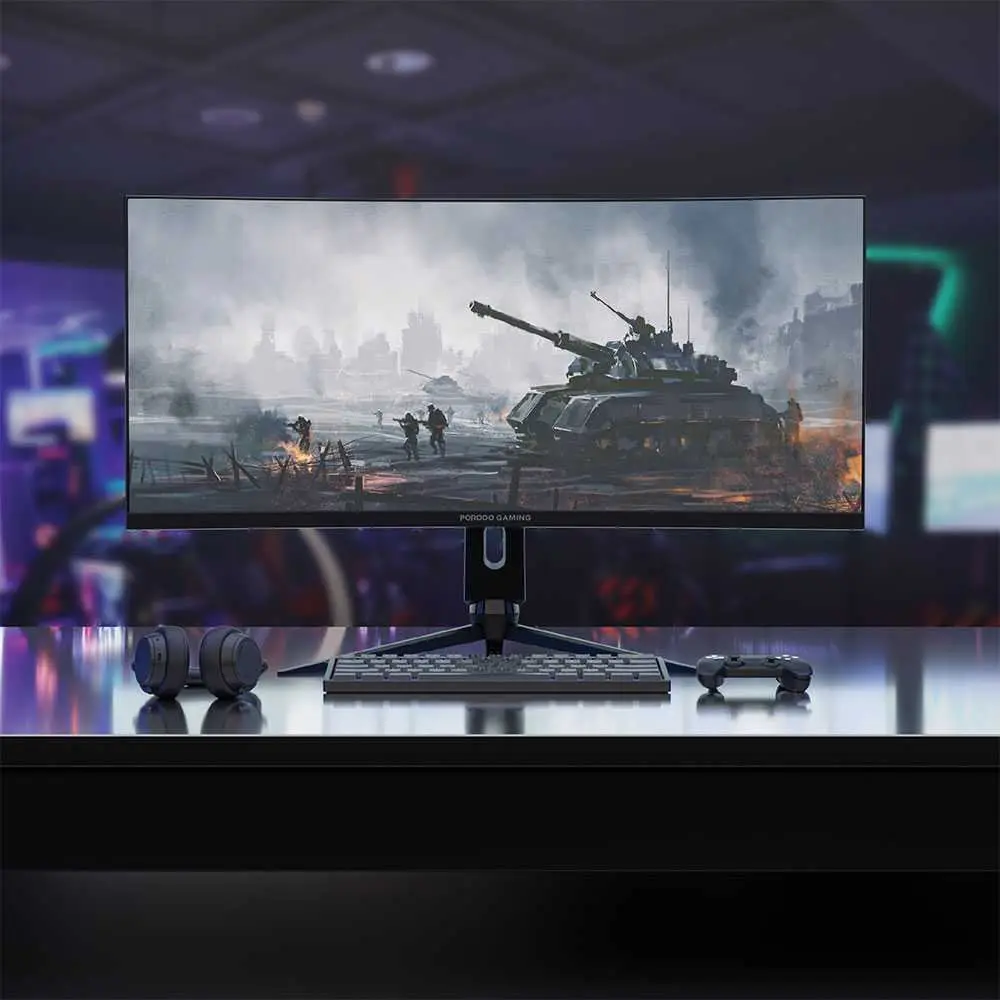Porodo 34-inch WQHD 3440x1440 165Hz Ultra Wide-Curved Gaming Monitor PDX524-BK — photo 3