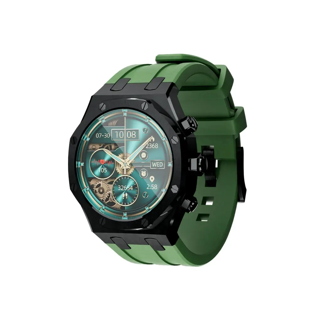 Porodo Smart Watch & Strap CristalloAP Smart Watch Front View Black [PD-CRISTALLOAP-BK].webp