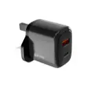 [PD-20WACCL-BK] Porodo 20W+QC USB A+C Charger UK with C-Lightning 1.2M Cable - Black.webp