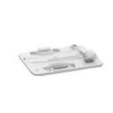 Porodo Gaming Accessories Gaming PS5 Slim Stand With Magnetic Charger Adjustable Cooling White [PDX118].webp