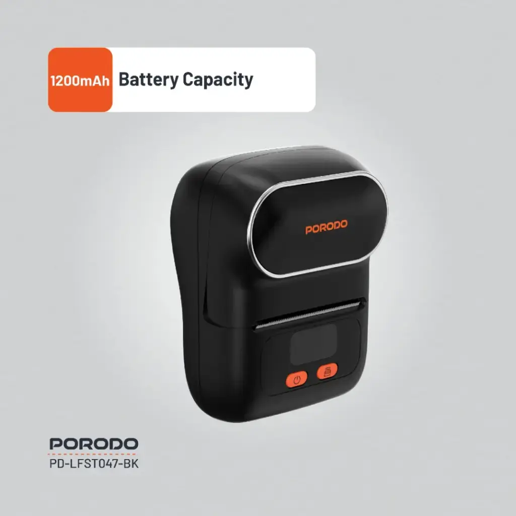 Porodo Lifestyle Super HD Thermal Printer - Black (1).webp