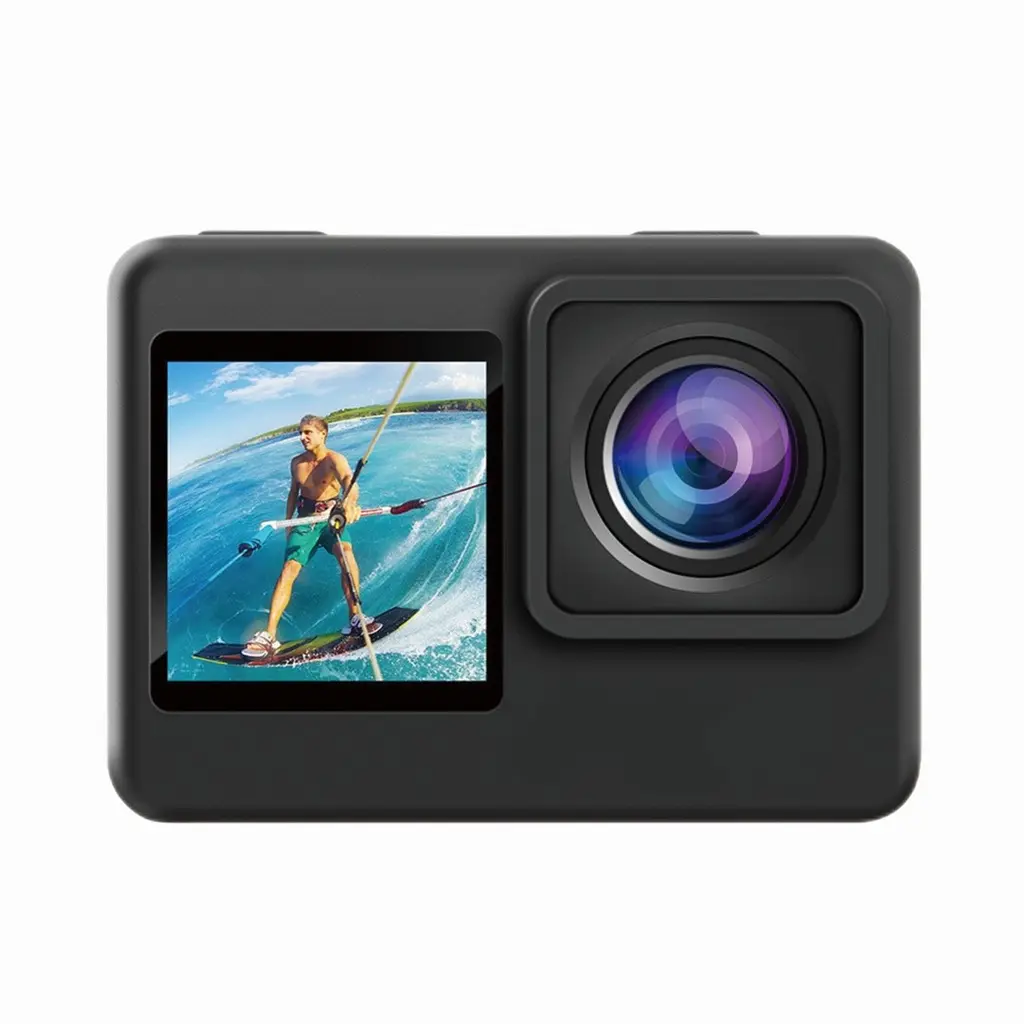 Porodo Lifestyle Camera & Webcam Action Camera Compatible Black [PD-4KACAM-BK].webp