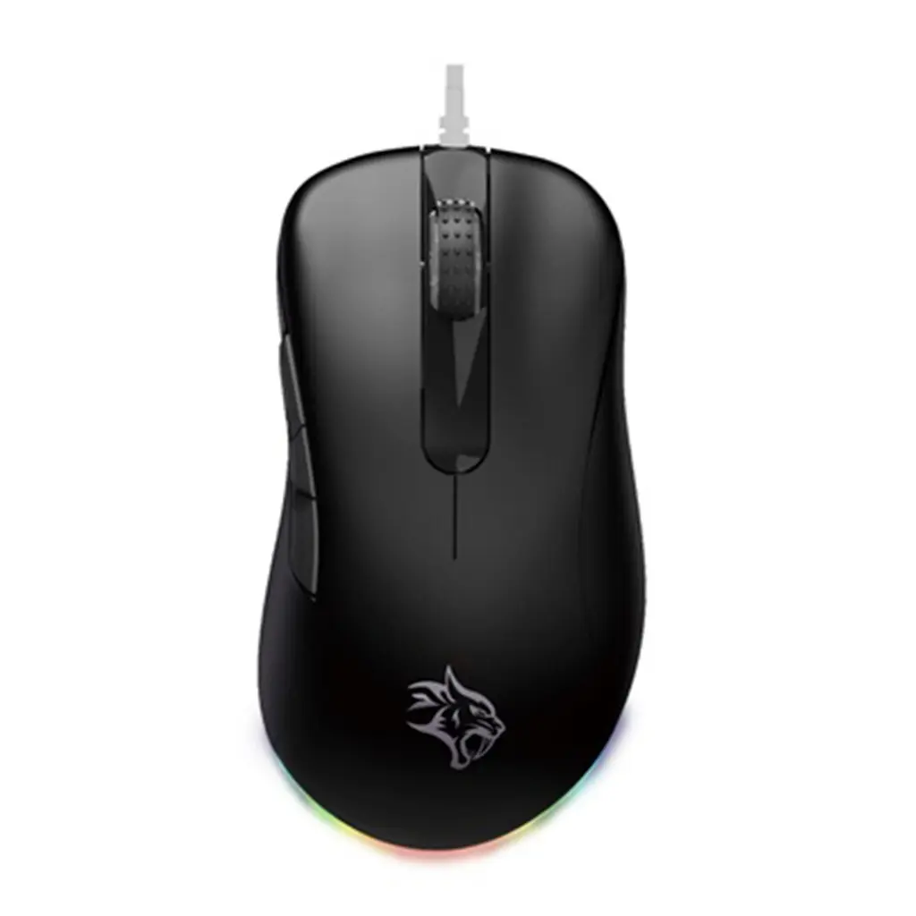 [PDX318] Porodo Gaming BlackHawk 8D Wired Gaming Mouse PWM3389 Sensor with TTC Switch - Black.webp